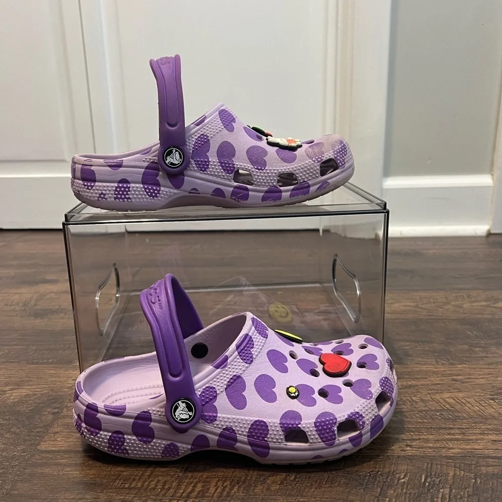 Crocs Kids Classic Easy Icon Clog Size J3 Color Purple